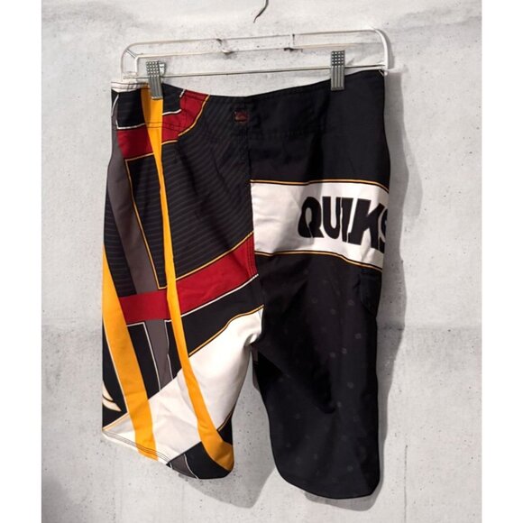 Quiksilver Mens Graphic Board Shorts Multicolor Red/Yellow/Black Swimwear - Picture 7 of 11